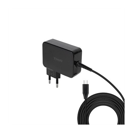 TOOQ CARGADOR PORTATIL GAN USB-C PD 90W NEGRO