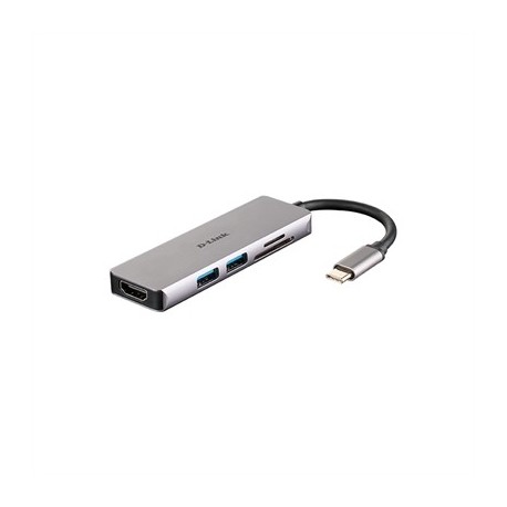 D-LINK DUB-M530 HUB HDMI/2USB 3.0/USB-C/SD/MICROSD