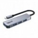IGGUAL HUB USB 3.0 TIPO C X 4 PUERTOS USB-A 3.0