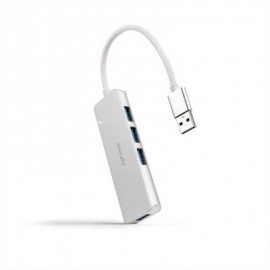 NANOCABLE HUB USB 3.0 4 X USB 3.0 10CM. GRIS