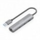 AISENS USB-A 3.0 DOCK A RJ45 HUB 2XUSB-C 1XUSB-A