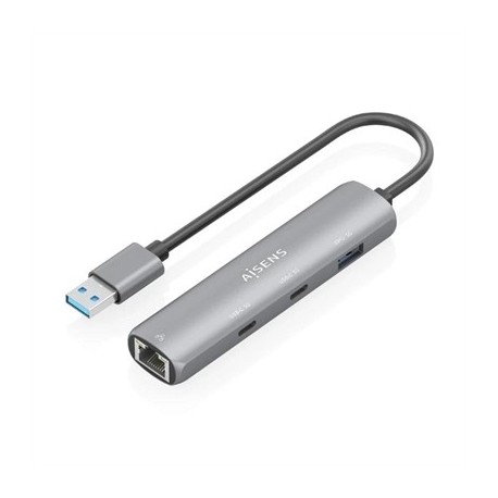 AISENS USB-A 3.0 DOCK A RJ45 HUB 2XUSB-C 1XUSB-A