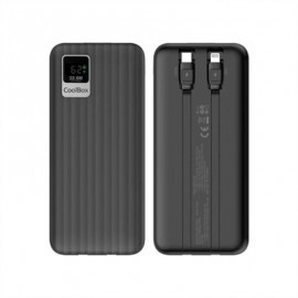COOLBOX POWERBANK DP10 10000MAH LCD NEGRO CARG RAP