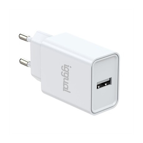 IGGUAL CARGADOR DE PARED 1XUSB-A 5V/2.4A (12W)