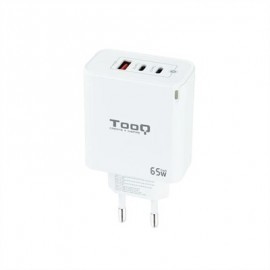 TOOQ CARGADOR PARED GAN 2XUSB-C 1XUSB-A 45W+20W