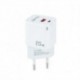 TOOQ CARGADOR PARED USB-C/PD+USB-A/QC 20W