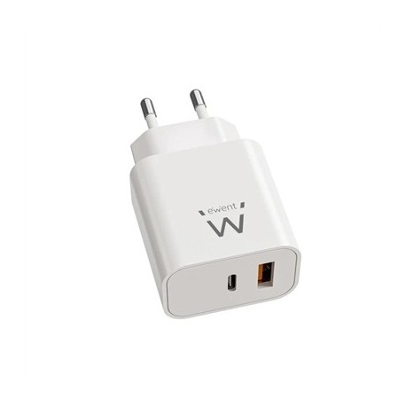 EWENT EW1318 CARGADOR RAPIDO USB-C PD 20W USB-A QC
