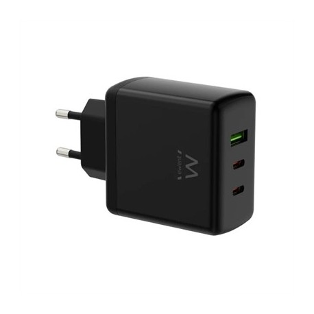 EWENT CARGADOR GAN FAST 65W 2 USB-C PD-1USB-A QC