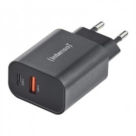 INTENSO | CARGADOR PARED GAN W30C² USB-C NEGRO