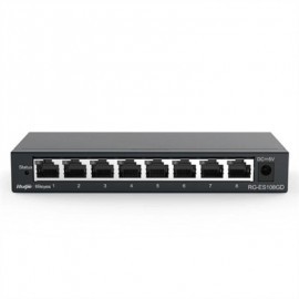 REYEE UNMANAGED SWITCH 8XGB RJ45 STEEL CASE