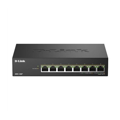 D-LINK DMS-108P/E SWITCH 8X2.5MG POE 230W